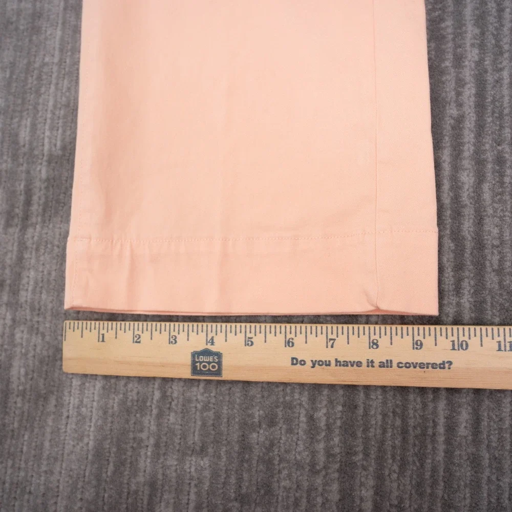 Chico's Cargo Pants Womens 0.5 Peach NEW Wide Leg Crop Drawstring Cotton Blend